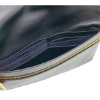 Prada Black Tessuto Nylon Calfskin Leather Wallet Clutch Bag 1MS001