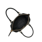 Prada Black Tessuto Nylon Leather Two-Way Satchel Handbag 1BA104