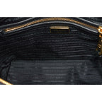 Prada Black Tessuto Nylon Leather Two-Way Satchel Handbag 1BA104