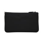 Prada Black Tessuto Nylon Pouch Prada Logo Wristlet Clutch Bag 1NH545
