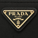 Prada Black Tessuto Nylon Zip Around Wallet 1ML506