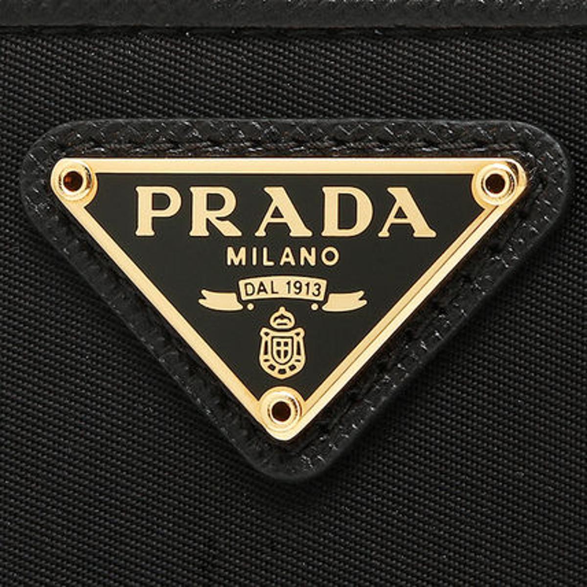 Prada Black Tessuto Nylon Zip Around Wallet 1ML506