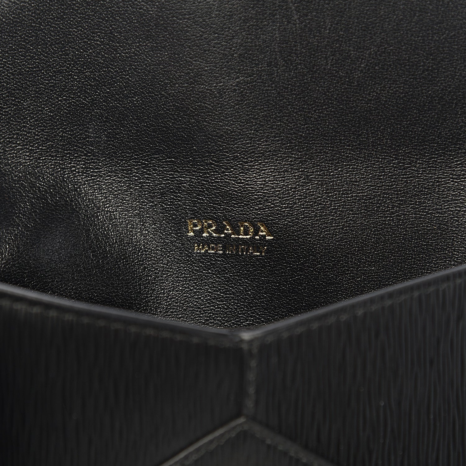 Prada Black Vitello Move Leather Long Envelope Wallet 1MF175