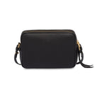 Prada Black Vitello Phenix Leather Double Zip Cross Body Bag 1BH079