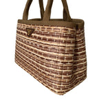 Prada Canapa Ecru Tan Woven Straw Tote Satchel Handbag 1BG155