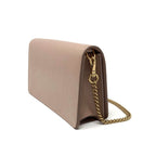 Prada Cipria Beige Vitello Move Leather Chain Wallet Crossbody 1BP021