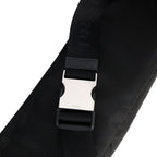 Prada Marsupio Black Nylon Saffiano Trim Triangle Logo Belt Bag 2VL132