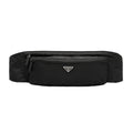 Prada Marsupio Black Nylon Saffiano Trim Triangle Logo Belt Bag 2VL132