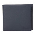 Prada Men's Baltico Blue Saffiano Leather Logo Billfold Bifold Wallet 2MO738