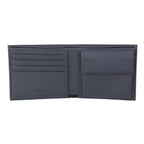 Prada Men's Baltico Blue Saffiano Leather Logo Billfold Bifold Wallet 2MO738