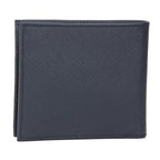 Prada Men's Baltico Blue Saffiano Leather Logo Billfold Bifold Wallet 2MO738