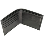 Prada Men's Black Saffiano Leather Logo Billfold Bifold Wallet 2MO738