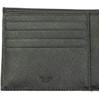 Prada Men's Black Saffiano Leather Logo Billfold Bifold Wallet 2MO738
