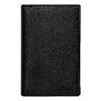 Prada Men's Saffiano Leather Vertical Card Black Holder 2MC101