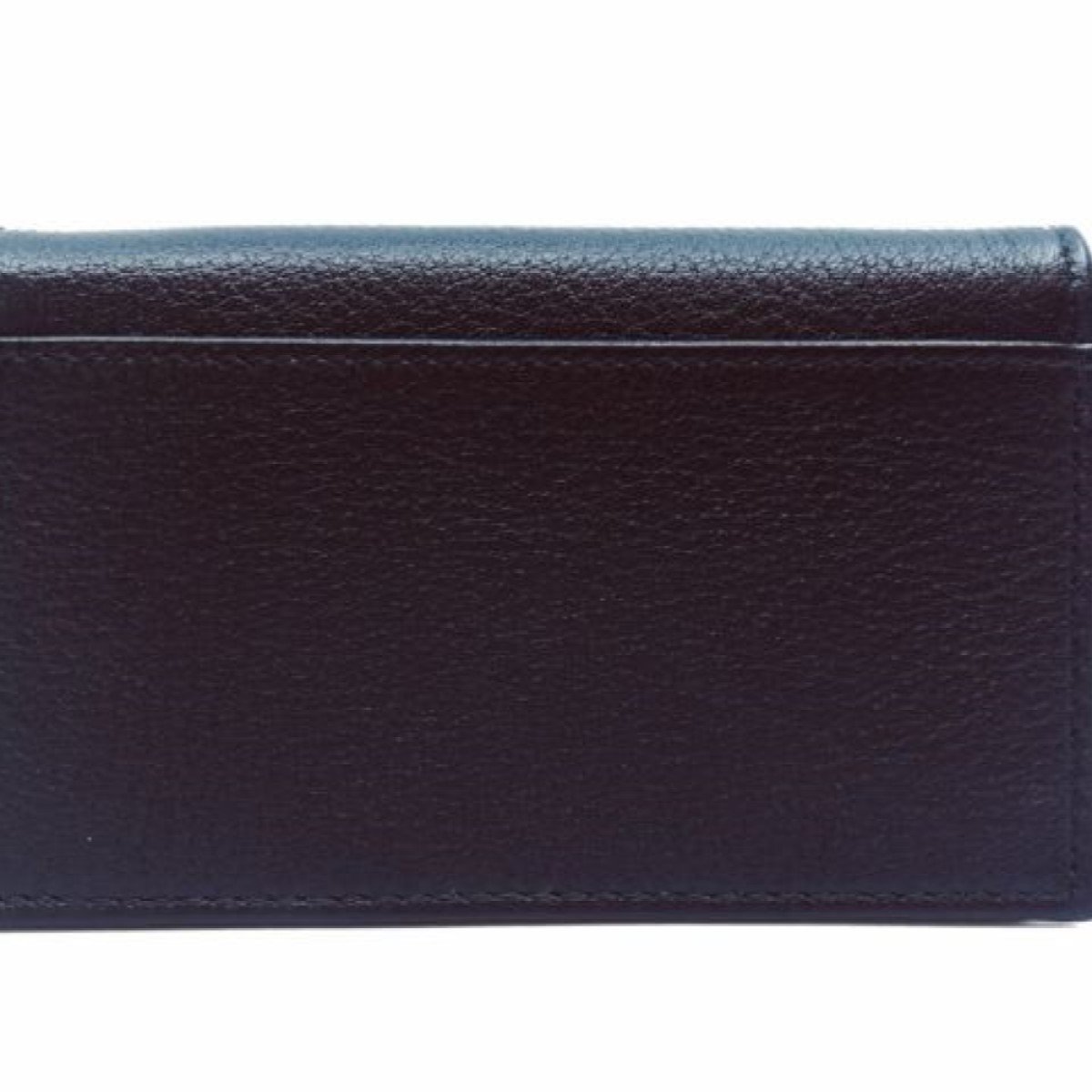 Prada Mens Saffiano Flap Card Holder Wallet Black 2MC122