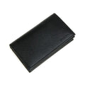 Prada Mens Saffiano Flap Card Holder Wallet Black 2MC122