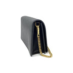 Prada Miniborse Black Vitello Move Leather Chain Cross Body 1BP021