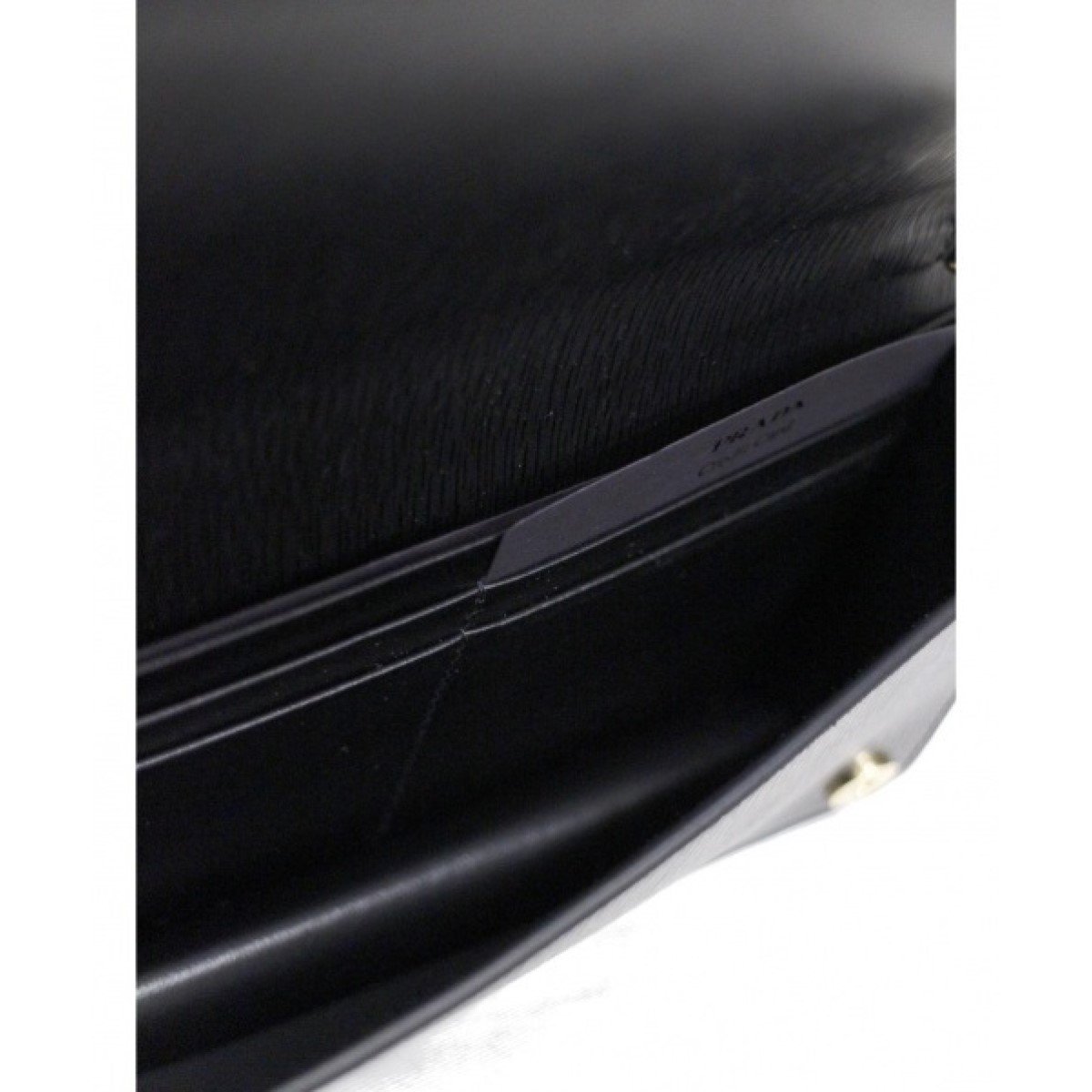 Prada Miniborse Black Vitello Move Leather Chain Cross Body 1BP021