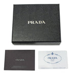Prada Navy Black Bicolor Saffiano Leather Logo Bifold Wallet 2MO738