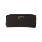 Prada Necessaire Black Cordura Fabric Cosmetic Toiletry Bag 2NA001
