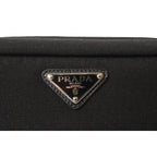 Prada Necessaire Black Cordura Fabric Cosmetic Toiletry Bag 2NA001