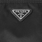 Prada Necessaire Black Tessuto Nylon Small Toiletry Case 1NA011