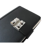 Prada Nero Black Saffiano Lock Journal 1AZ002