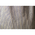 Prada Rete Metallic Silver Woven Mesh Striped Lining Tote Bag 1BC039