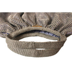 Prada Rete Metallic Silver Woven Mesh Striped Lining Tote Bag 1BC039