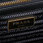 Prada Saffiano Lux Black Medium Satchel Handbag 1BA227