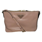 Prada Shiny Light Calf Rosa Pink Cross Body Bag 1BH173