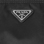 Prada Tessuto Nylon Black Cosmetic Case Necessaire Bag 1NA350
