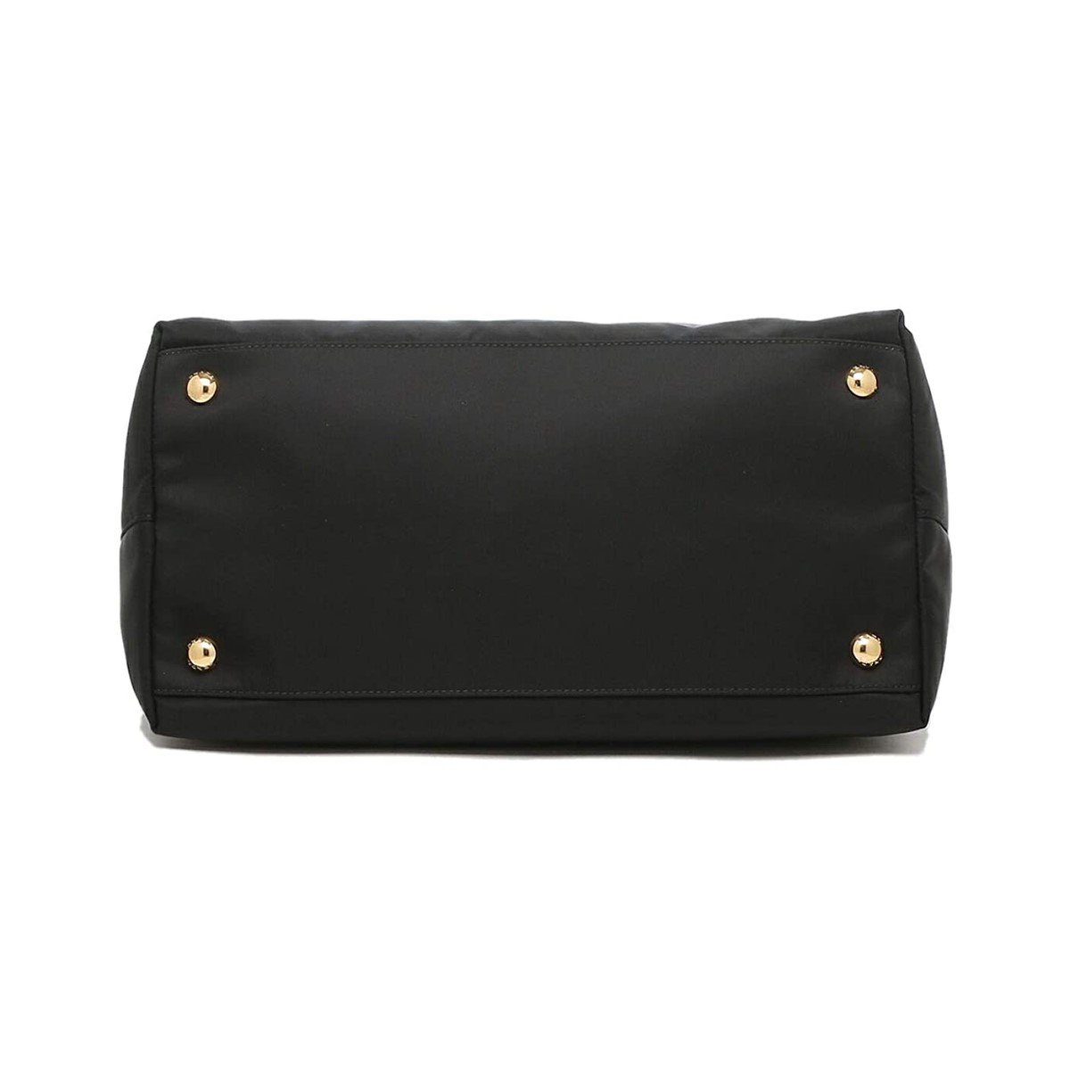 Prada Tessuto Nylon Saffiano Leather Trim Black Medium Satchel 1BA278