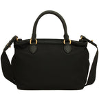Prada Black Tessuto Nylon Soft Calf Leather Trim Cross Body Bag 1BA172