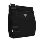 Prada Tessuto Saffiano Black Messenger Bag Cross Body 2VH563