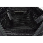 Prada Tessuto Saffiano Black Messenger Bag Cross Body 2VH563