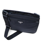 Prada Tessuto Saffiano Black Messenger Bag Cross Body 2VH563
