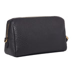 Prada Vitello Daino Black Leather Cosmetic Pouch 1ND004