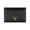 Prada Vitello Move Black Leather Card Holder Wallet 1MC208