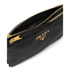 Prada Vitello Phenix Leather Gold Hardware Black Cross Body 1BH046