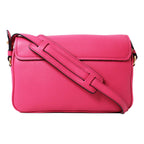 Prada Vitello Phenix Peonia Leather Flap Crossbody Bag 1BD163