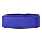Prada Vitello Phenix Royal Blue Leather Flap Crossbody Bag 1BD163