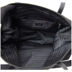 Prada Tessuto Nylon Black Convertible Shopping Tote 1BG189
