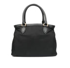 Prada Tessuto Nylon Black Saffiano Medium Handbag Satchel 1BA173