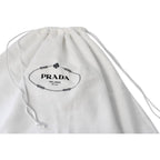 Prada Black Tessuto Nylon Calf Leather Trim Satchel Tote Bag 1BC060