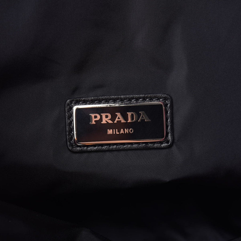 Prada Zaino Black Tessuto Nylon Drawstring Backpack 2VZ030