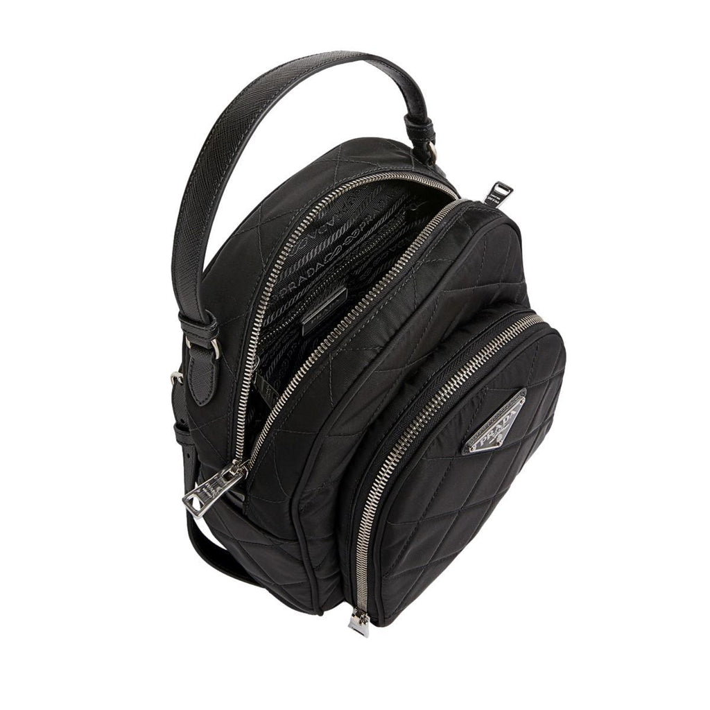 Prada Zaino Black Tessuto Nylon Quilted Backpack 1BZ066