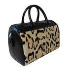Saint Laurent 12 Hour Calfskin Leather Pony Hair Duffle Bag 533480