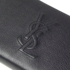 Saint Laurent Black Belle De Jour Leather Zip Around Wallet 568995