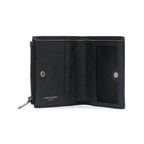 Saint Laurent Black Crocodile Calf Leather YSL Monogram Wallet 529875